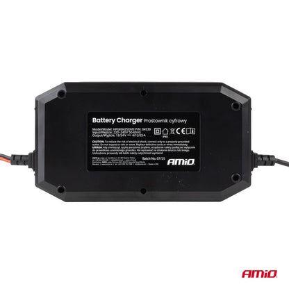 Încărcător digital de baterii BOOST AGM GEL STD LiFePo4 MAX 25A 12/24V PRO AMIO-04530