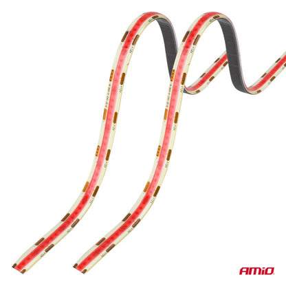 Benzi LED COB pentru mașini roz 2x30cm 12V AMIO-04570
