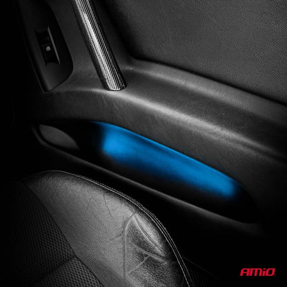 Benzi LED COB pentru mașini albastre 2x30cm 12V AMIO-04571