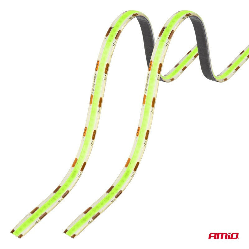 Benzi LED COB flexibile, verzi, 2x30 cm, 12 V, AMIO-04573