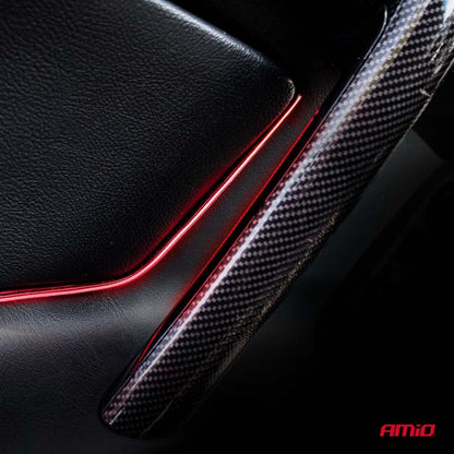 Benzi LED pentru laterale auto roșii 2x30cm 12V AMIO-04576