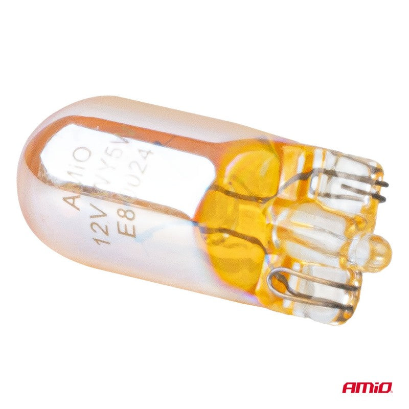 Becuri halogen WY5W 12V5W LumiTec portocaliu crom 2 buc AMIO-04626