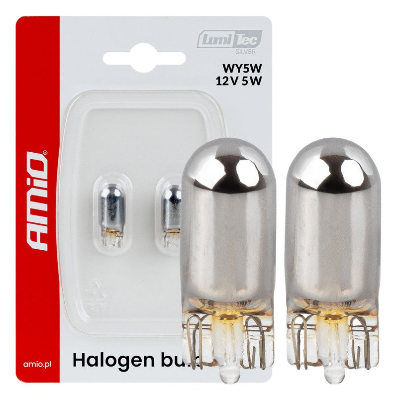 Becuri halogen WY5W 12V5W LumiTec cromate 2 buc AMIO-04628