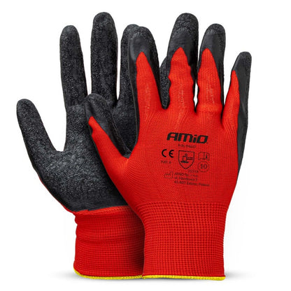 Mănuși de protecție acoperite cu latex PE, 4 buc., mărimea 10 (2 perechi), 2121X AMIO-04637