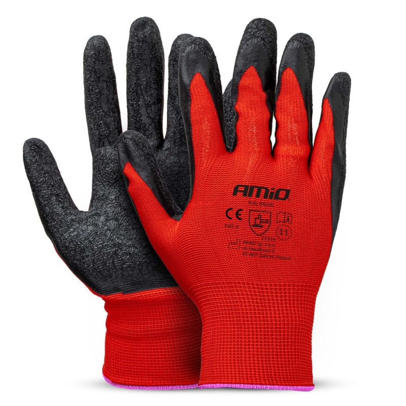 Mănuși de protecție din poliester acoperite cu latex, mărimea 11, 2121X, 4 buc., AMIO-04638