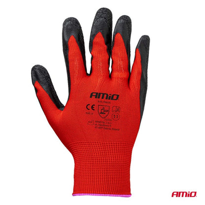Mănuși de protecție din poliester acoperite cu latex, mărimea 11, 2121X, 4 buc., AMIO-04638