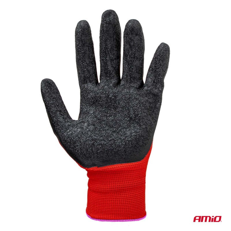 Mănuși de protecție din poliester acoperite cu latex, mărimea 11, 2121X, 4 buc., AMIO-04638