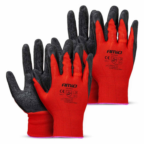 Mănuși de protecție din poliester acoperite cu latex, mărimea 11, 2121X, 4 buc., AMIO-04638