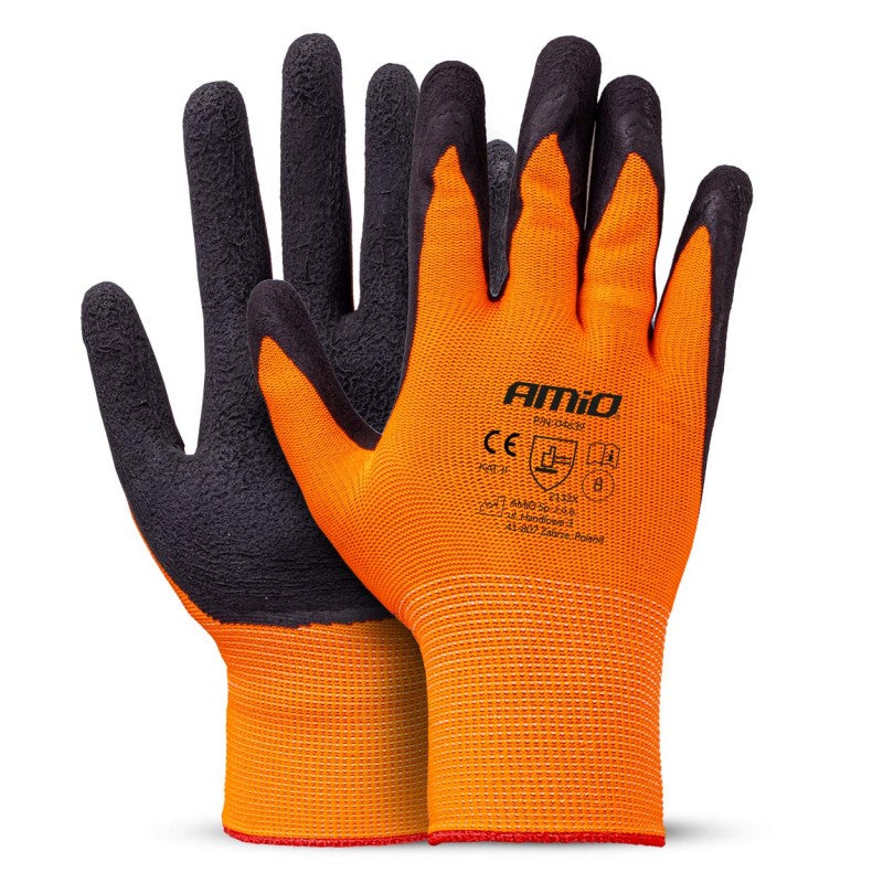 Mănuși de protecție din spumă de latex PE, 4 buc., mărimea 8 (2 perechi), AMIO-04639