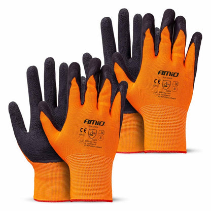 Mănuși de protecție din spumă de latex PE, 4 buc., mărimea 8 (2 perechi), AMIO-04639