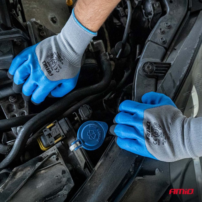 Mănuși de protecție din spumă PE latex 3/4, 4 buc., mărimea 9 (2 perechi), 3131X AMIO-04644