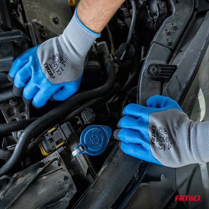 Mănuși de protecție din spumă PE latex 3/4, 4 buc., mărimea 9 (2 perechi), 3131X AMIO-04644