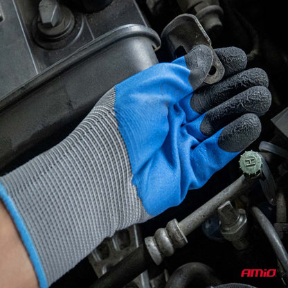 Mănuși de protecție din spumă PE latex 3/4, 4 buc., mărimea 9 (2 perechi), 3131X AMIO-04644