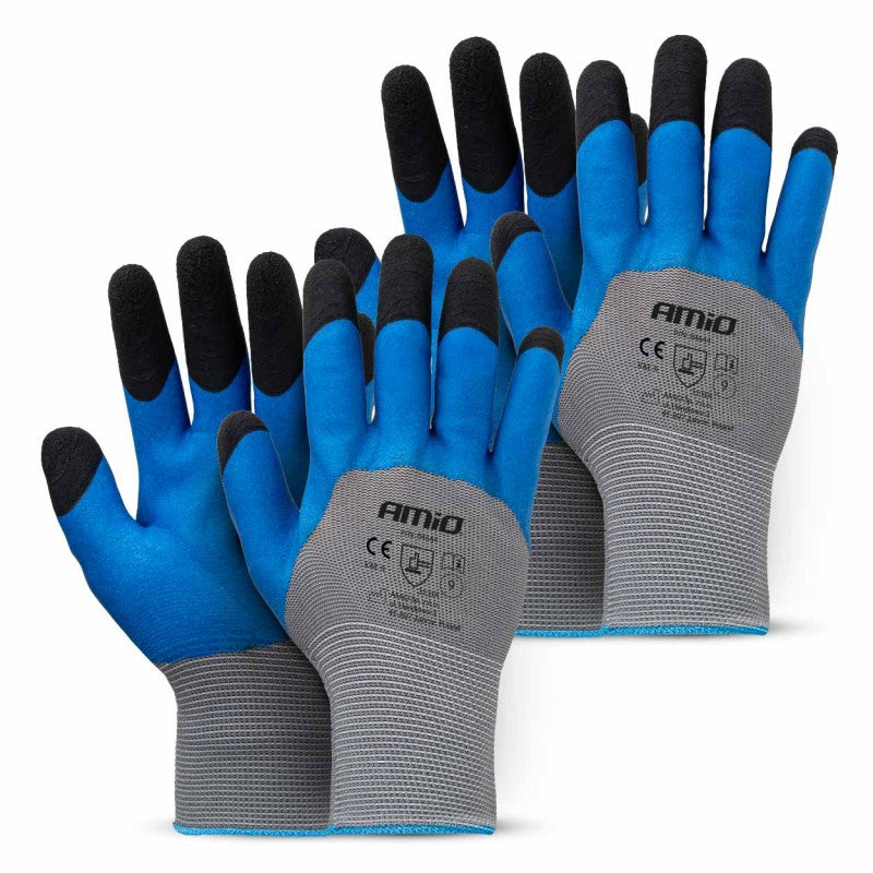 Mănuși de protecție din spumă PE latex 3/4, 4 buc., mărimea 9 (2 perechi), 3131X AMIO-04644