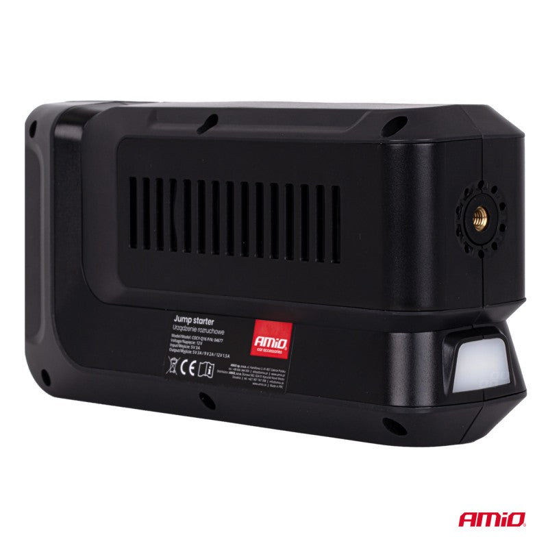 Starter portabil 4 în 1/LED/Compresor de aer/Acumulator extern 12V 12Ah 1600A AMIO-04677