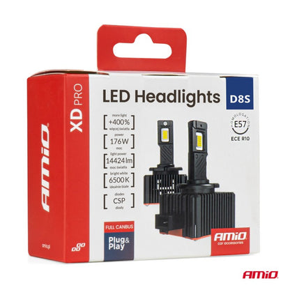 Becuri auto XD PRO D8S FULL CANBUS LED AMIO-04684