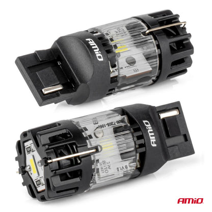 Bec LED LumiTec T20S 7440 W21W 12V FULL CANBUS alb 1 buc AMIO-04686