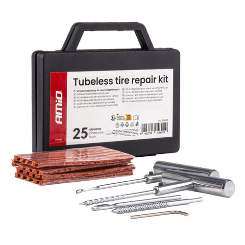 Kit reparare anvelope tubeless 25 buc. AMIO-04692