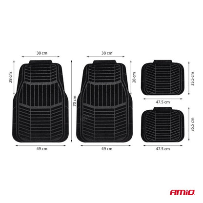 Set covorașe textile universale din catifea TCM-01 AMIO-04695