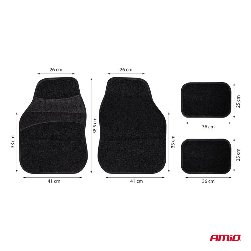 Set covorașe textile universale din velur TCM-02 AMIO-04696