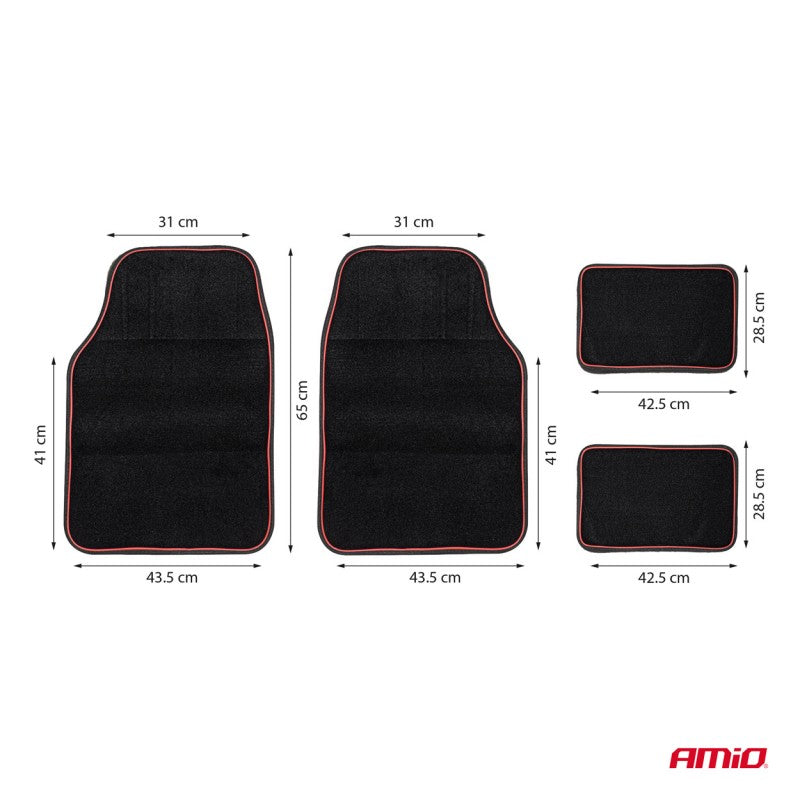 Set covorașe textile universale din catifea TCM-03 AMIO-04697