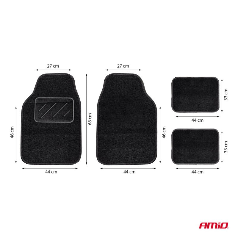 Set covorașe textile universale din velur TCM-05 AMIO-04699