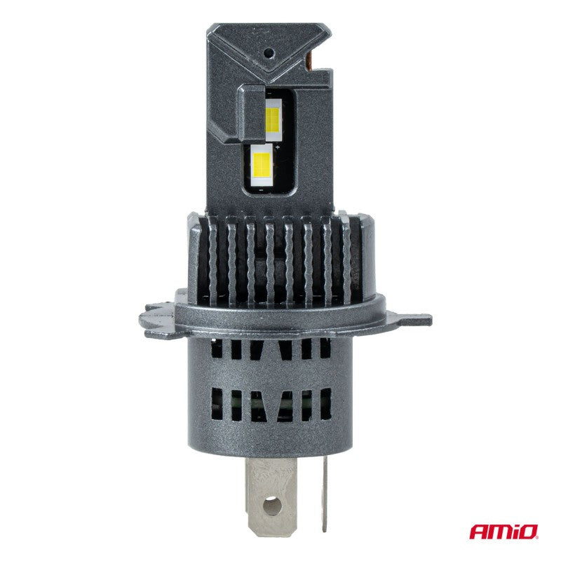 Set becuri LED Seria F25 ARGINTII FULL CANBUS H4/H19 54/58W 12V 24V AMIO-04703