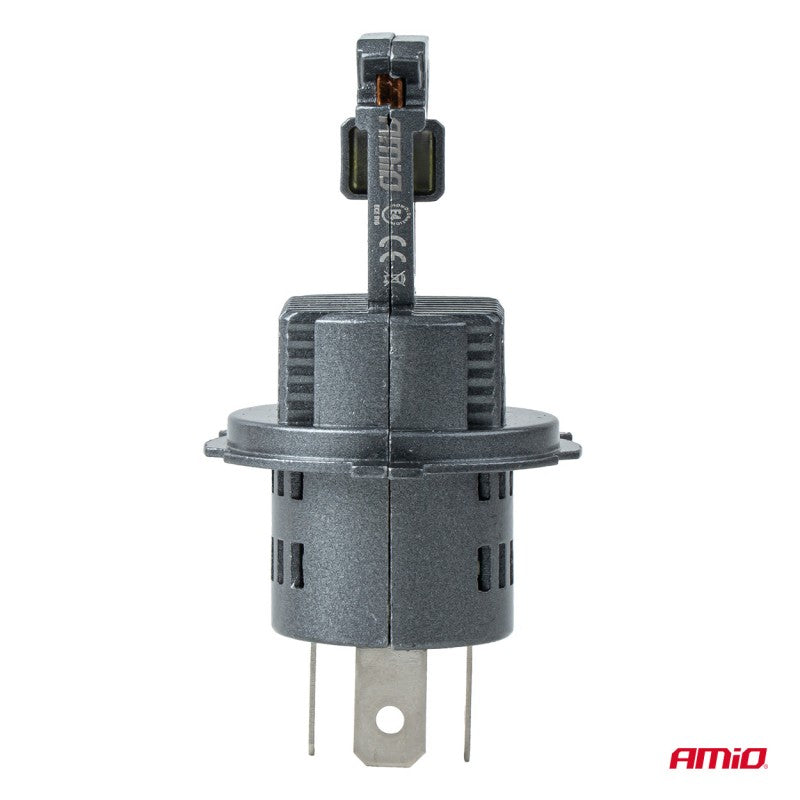 Set becuri LED Seria F25 ARGINTII FULL CANBUS H4/H19 54/58W 12V 24V AMIO-04703