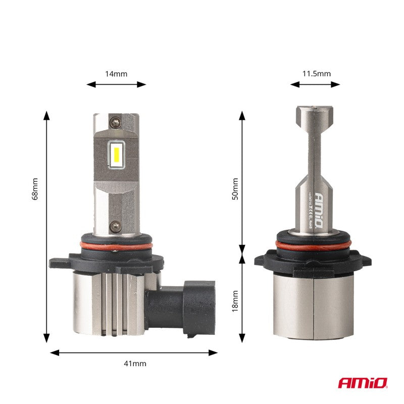 Set Becuri auto LED seria H25 CANBUS HIR2 9012 12V 31W AMIO-04716