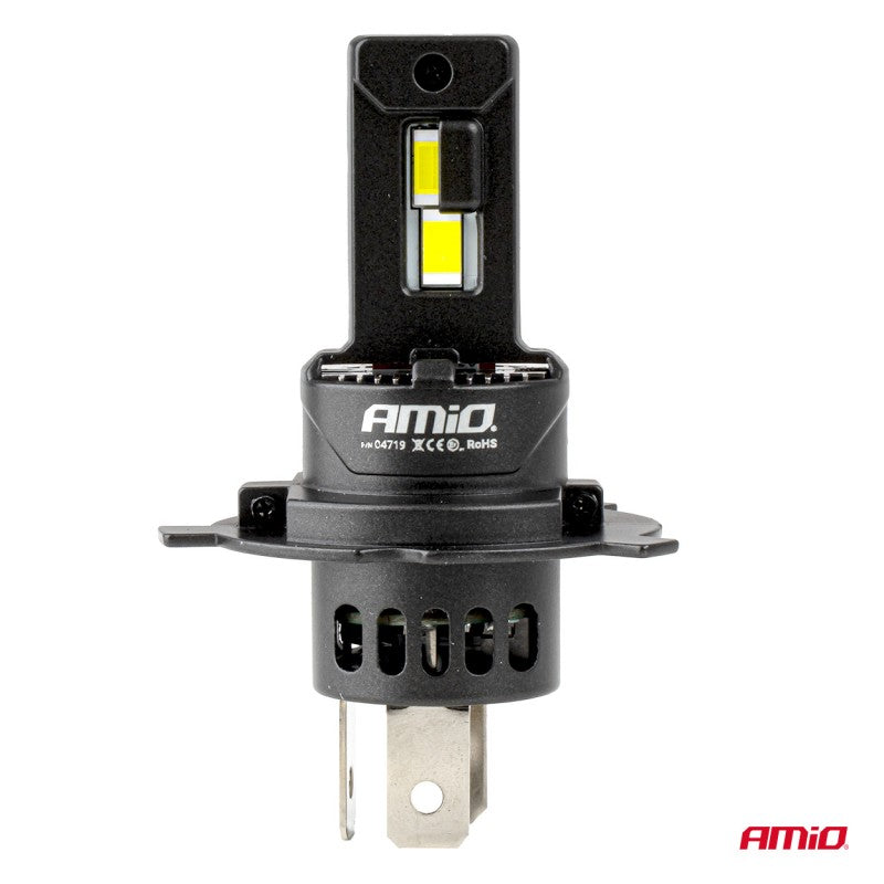 Set becuriLED Seria F25 PRO NEGRE FULL CANBUS H4 H19 70W 12V 24V AMIO-04719