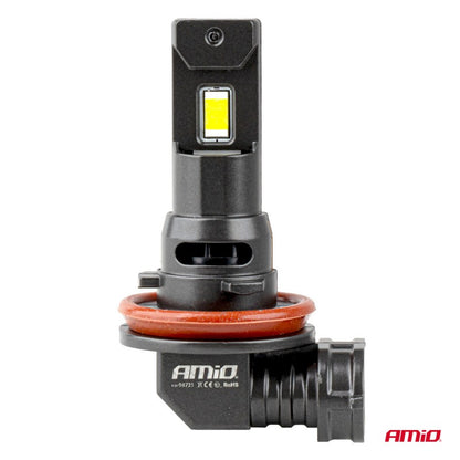 Set becuri LED Seria F25 PRO NEGRE COMPLET CANBUS H8 H9 H11 H16 68W 12V 24V AMIO-04721