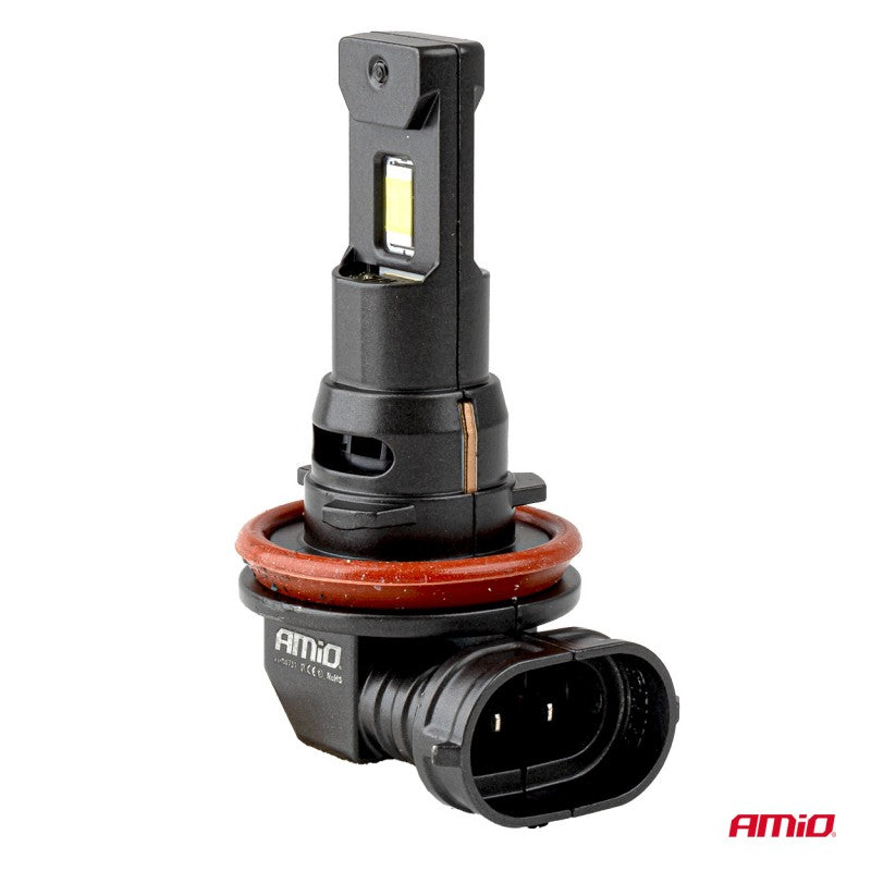 Set becuri LED Seria F25 PRO NEGRE COMPLET CANBUS H8 H9 H11 H16 68W 12V 24V AMIO-04721