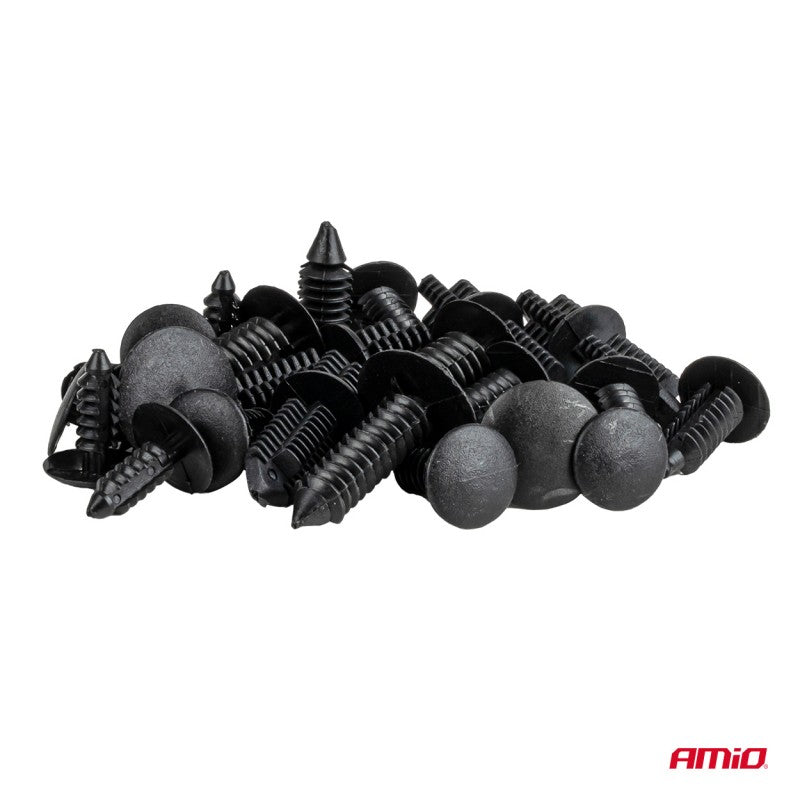 Set de cleme și știfturi auto mici 146 buc AMIO-04735