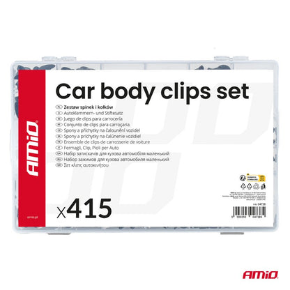 Set de cleme și știfturi auto, mari, 415 buc. AMIO-04738