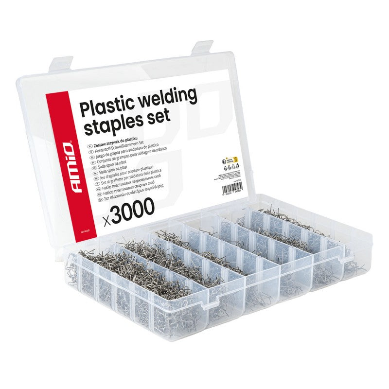 Set mare de capse pentru plastic, 3000 buc. AMIO-04743