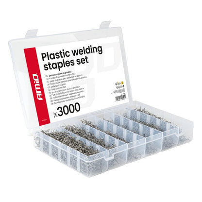 Set mare de capse pentru plastic, 3000 buc. AMIO-04743