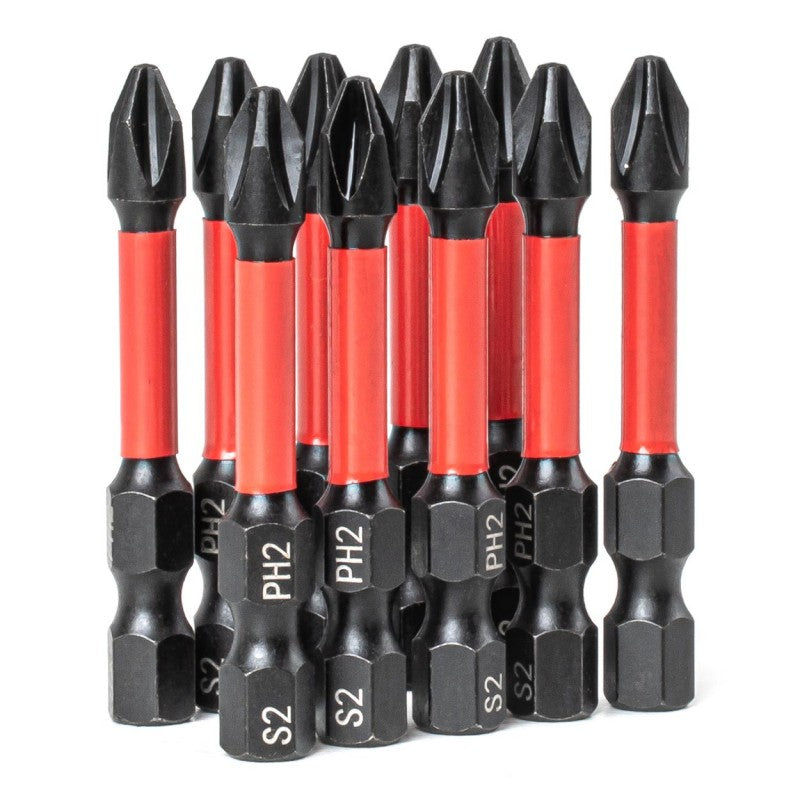 Set biți de torsiune PH2 1/4" 50mm 10 buc AMIO-04784