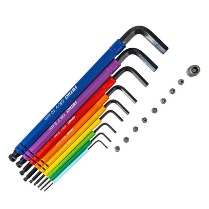 Chei hexagonale Imbus cu bit set 18 buc CRV AMIO-04787