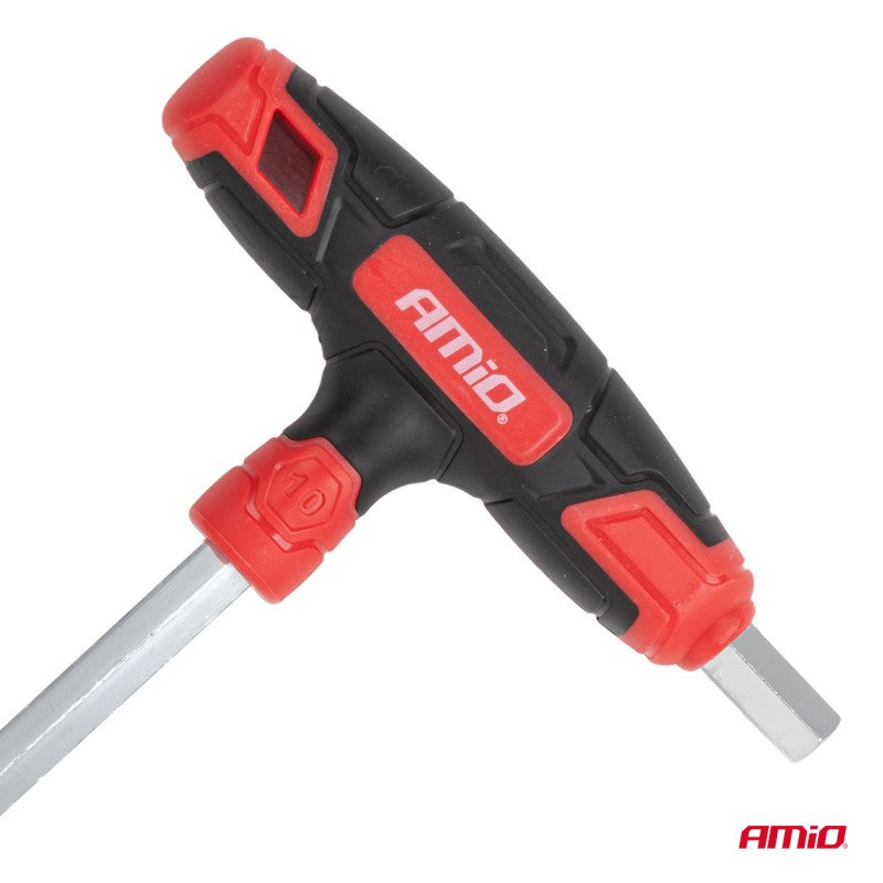 Set chei hexagonale Imbus cu mâner în T, 8 buc. AMIO-04826