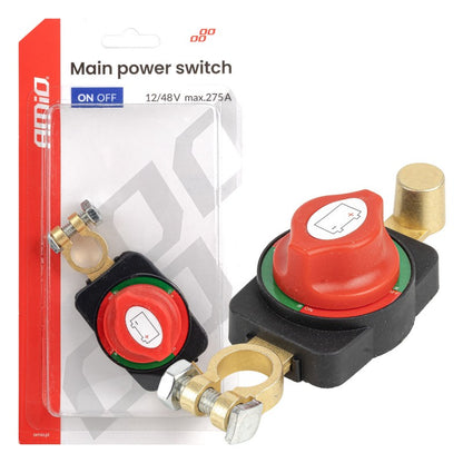 Întrerupător principal pentru baterie 12V-48V max 275A AMIO-04830