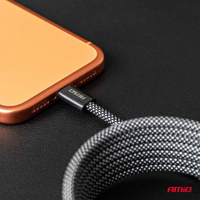 Cablu USB magnetic USB-C – USB-C 60W 200cm AMIO-04841