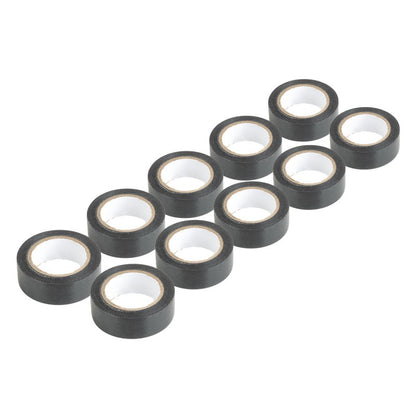 Benzi izolatoare din PVC set de 10 negre 19mm x 10m x 0.13mm AMIO-04845