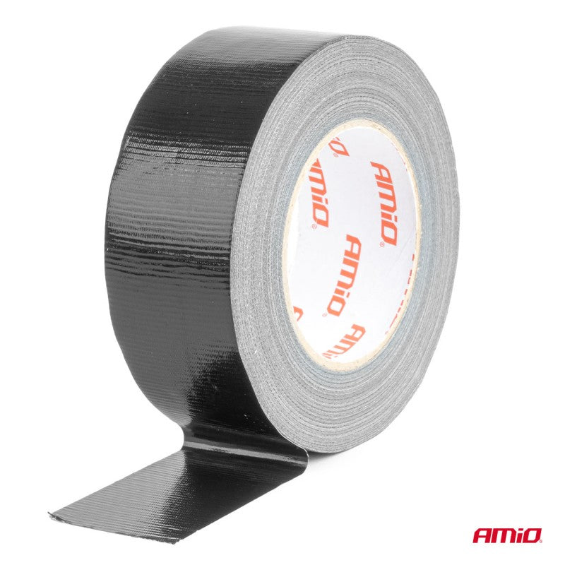 Bandă tehnică neagră 48mm x 50m x 0.19mm AMIO-04850