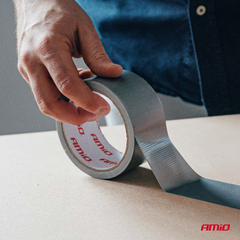 Bandă tehnică gri 48mm x 15m x 0.19mm AMIO-04851