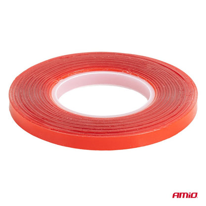 Bandă acrilică dublu adezivă rezistentă 6mm x 3m x 1mm AMIO-04856