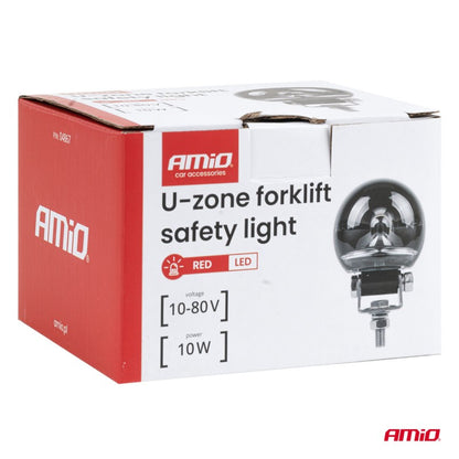 Lumină de siguranță pentru stivuitor în zona U 10W 10–80V AMIO-04867