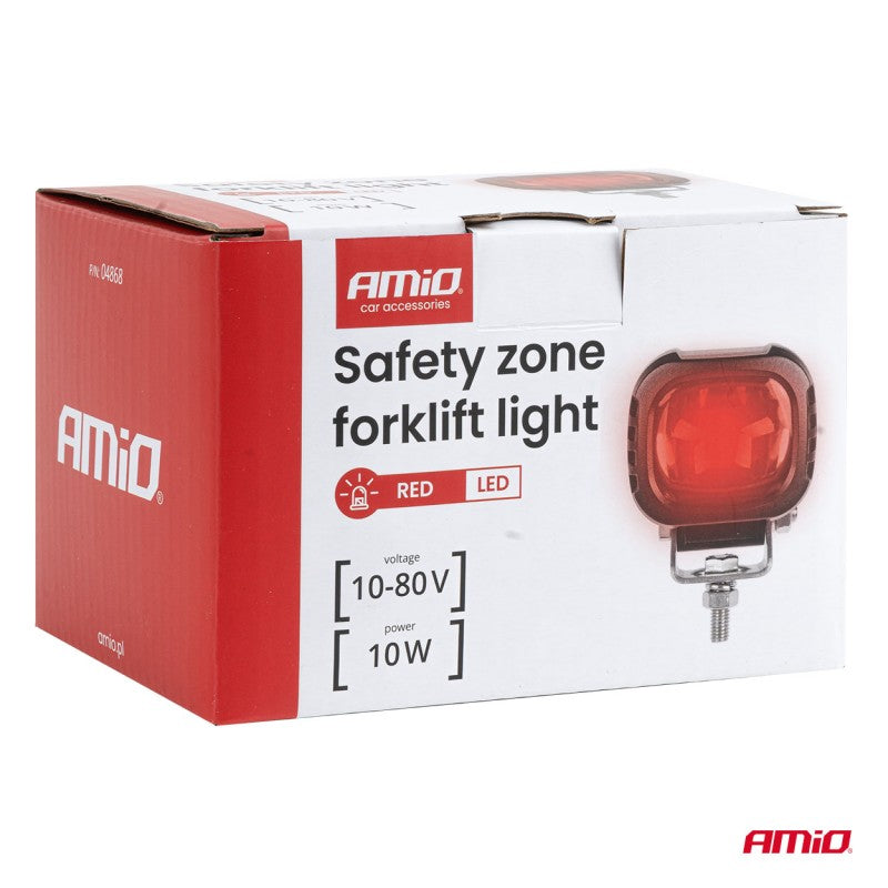 Lampă de siguranță pentru stivuitor 10W 10–80V AMIO-04868