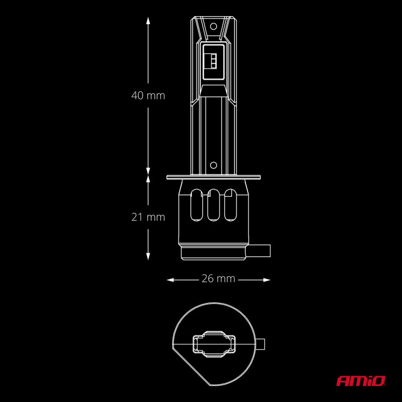 Becuri auto LED F26 PRO LumiTec LIMITED +130% DUO FULL CANBUS H1 12V 24V AMIO-04869