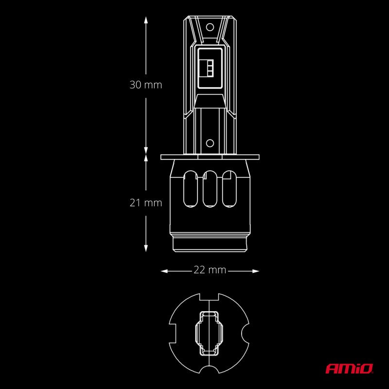 Becuri auto LED F26 PRO LumiTec LIMITED +130% DUO FULL CANBUS H3 12V 24V AMIO-04870