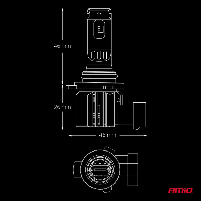 Becuri auto LED F26 PRO LumiTec LIMITED +130% DUO FULL CANBUS HIR2 12V 24V AMIO-04876